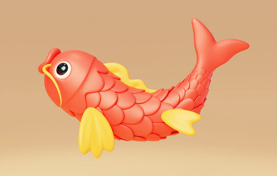新年節(jié)慶喜慶活動幸運錦鯉3D