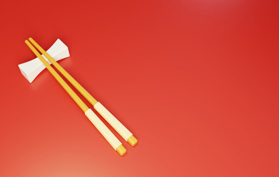 餐饮食用饮食传统节日筷子3D