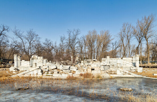 冬季的圓明園遺址