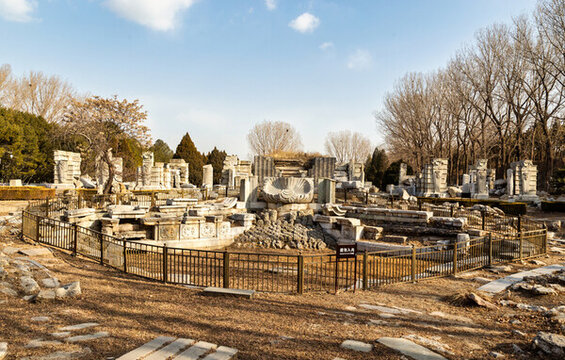 冬季的圓明園遺址