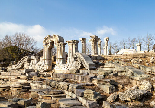 冬季的圓明園遺址
