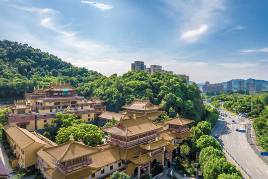 上虞多寶講寺航拍