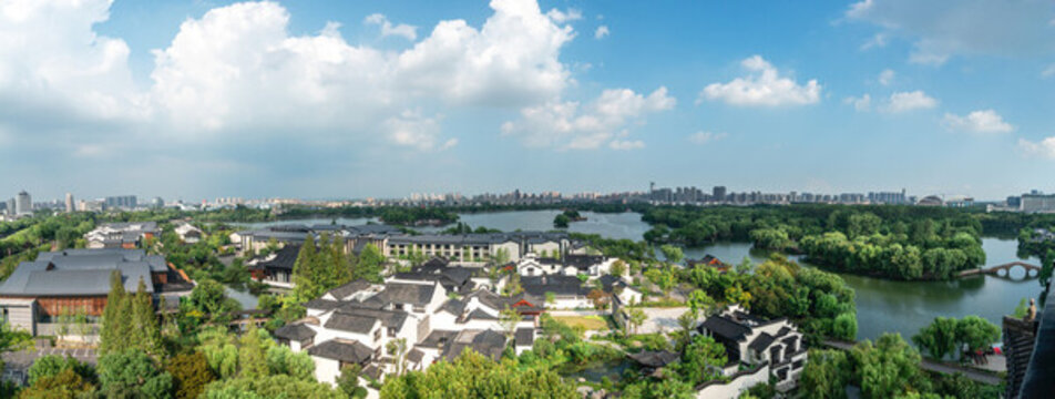 嘉興南湖全景