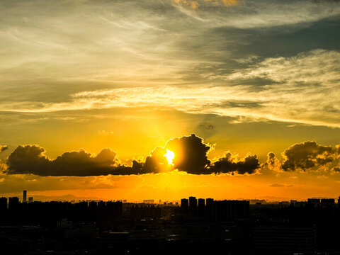 夕陽西下