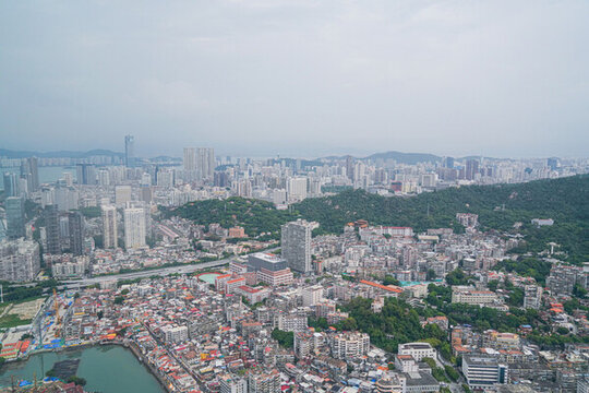 航拍廈門城市風(fēng)光都市風(fēng)景