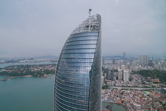 航拍廈門城市風(fēng)光都市風(fēng)景