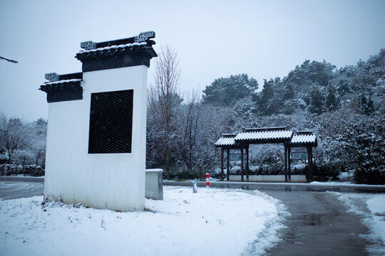 太湖冬雪