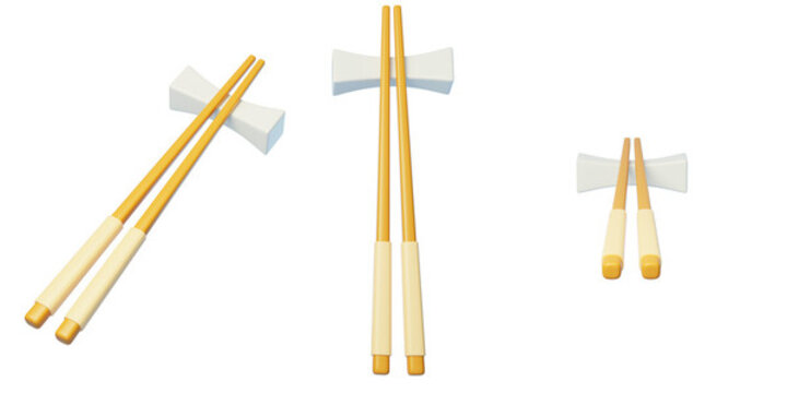 餐饮工具饮食传统节日筷子3D