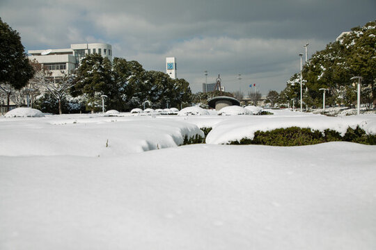 校園大雪