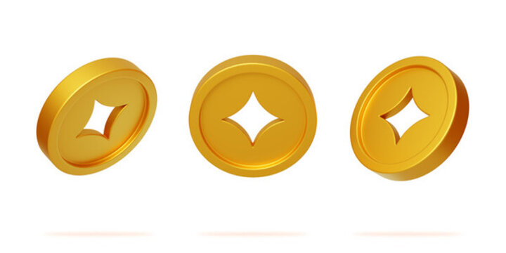 年貨喜慶春節(jié)習(xí)俗金幣銅錢3D