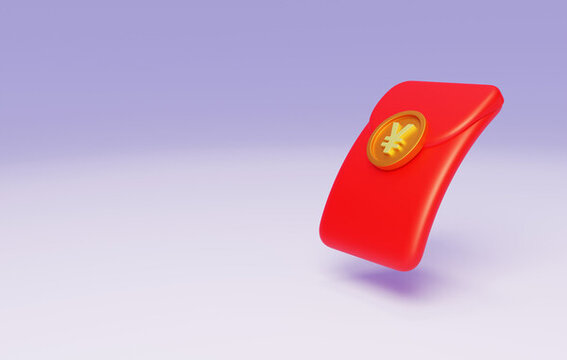 傳統(tǒng)春節(jié)紅包利是封現(xiàn)金開3D