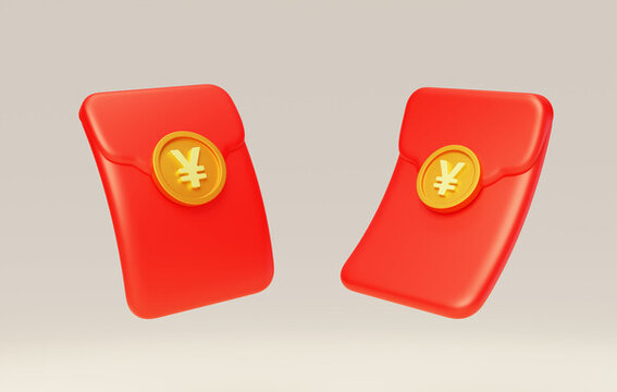 活動(dòng)春節(jié)紅包利是封現(xiàn)金開3D