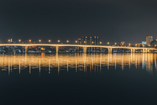 广西柳州文昌大桥夜景