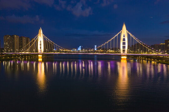 灞河橋夜景