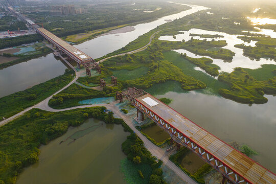 在建渭河大橋