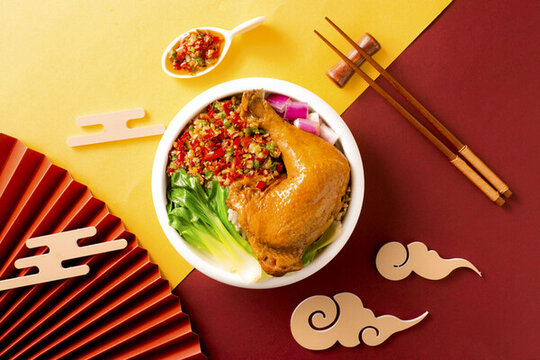 鹵肉剁椒飯