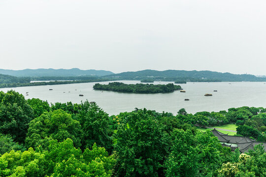 西湖全景