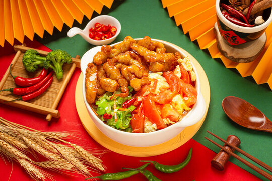 西紅柿雞蛋蓋飯
