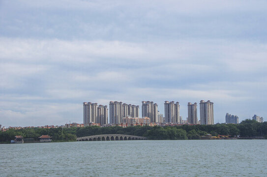 泉州西湖城市風(fēng)光