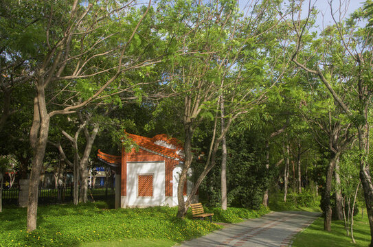 公園步道座椅樹林公廁