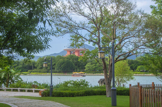 泉州西湖公園園林景色