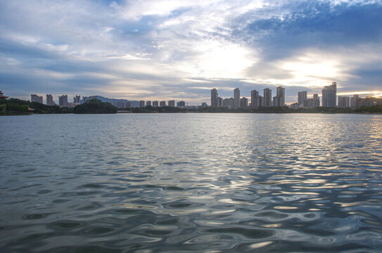 泉州西湖水波