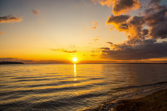 大海夕陽