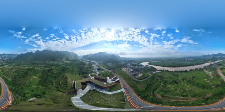 花山景區(qū)游客中心全景圖