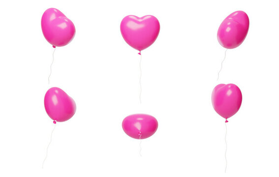 表白爱心浪漫爱情幸福气球3D