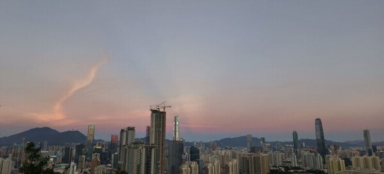 深圳筆架山公園山頂景色