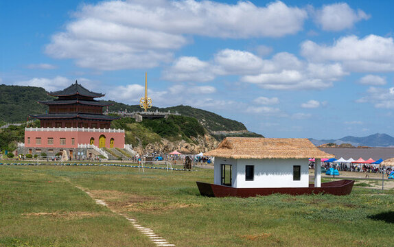 浙江舟山市岱山鹿欄晴沙