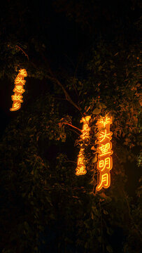 紹興柯橋古鎮(zhèn)夜景