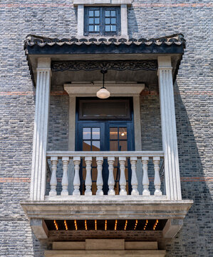 石庫門老建筑陽臺