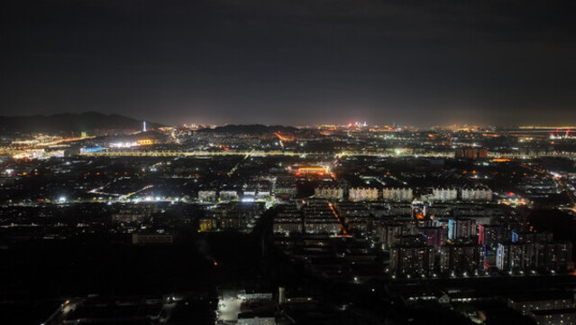 青島夜景白沙河夜景