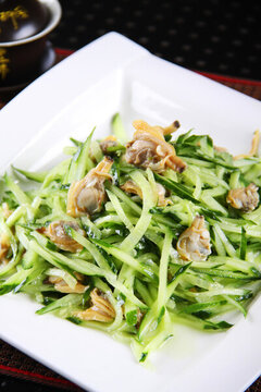 黃瓜絲蜆子肉