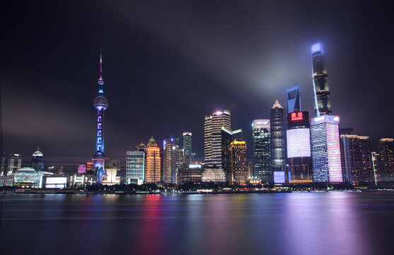 上海外灘城市夜景