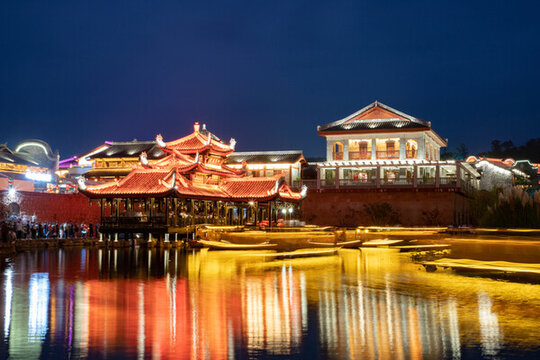 李莊月亮田夜景