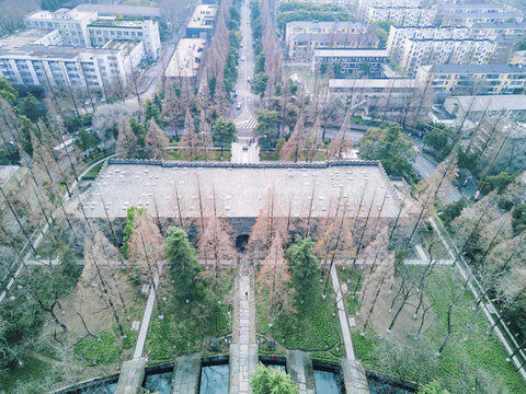 江蘇南京午朝門(mén)公園航拍