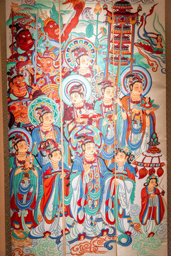 五代莫高窟普賢經(jīng)變赴法會