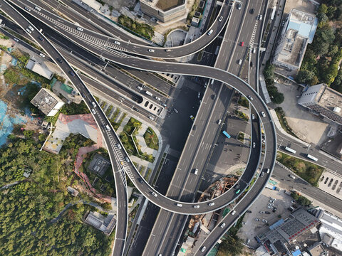 航拍徐州市東三環(huán)高架路