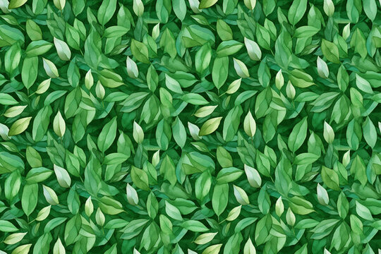 手绘热带植物叶片纹理背景底纹