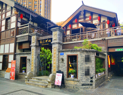 古風(fēng)火鍋店