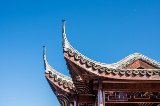 中式建筑飛檐翹角