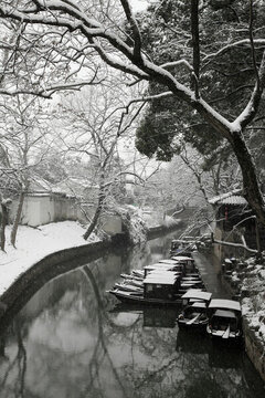 水鄉(xiāng)雪景