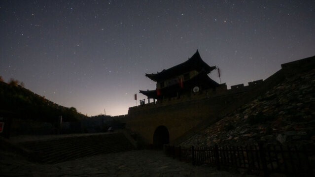 忻州雁門關(guān)地利門星空風(fēng)光
