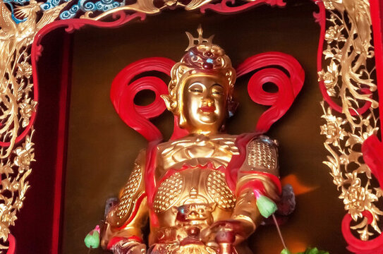 長(zhǎng)沙古麓山寺韋陀菩薩
