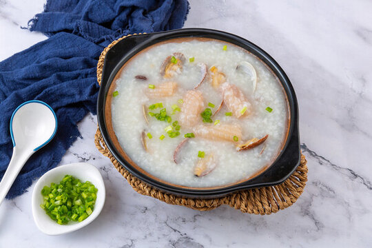 生滾魷魚花甲粥