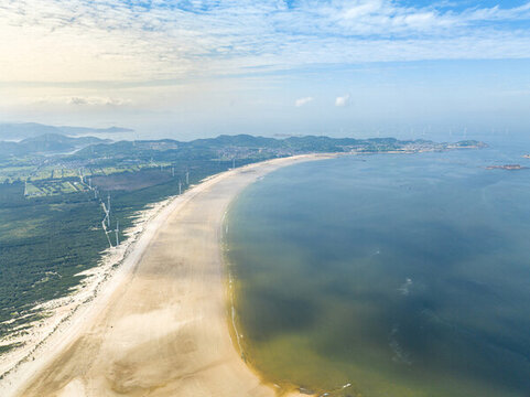 航拍福建平潭島環(huán)島路風光