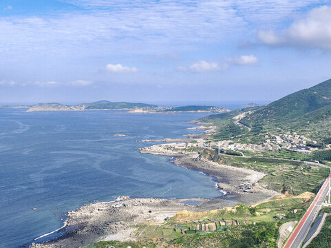 航拍福建平潭島環(huán)島路風(fēng)光