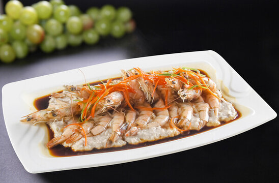鮮蝦蒸肉餅
